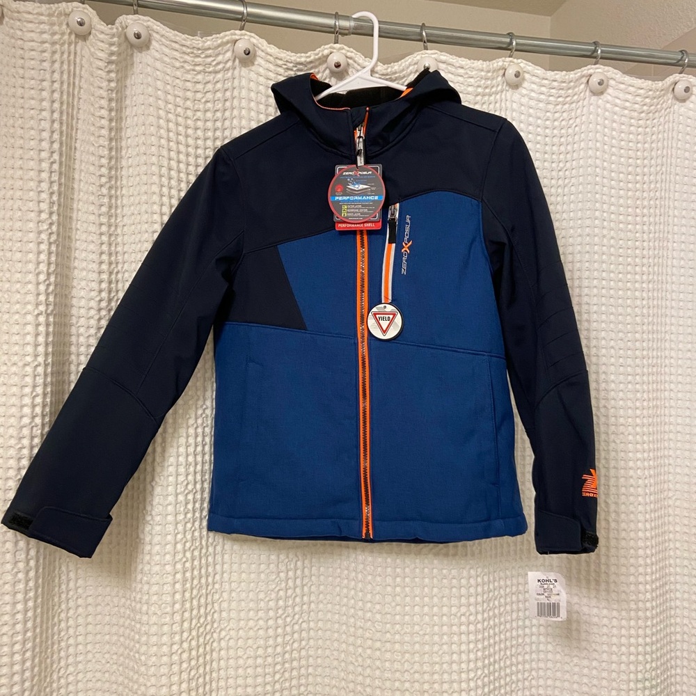 Spyder Blue and Black Hooded Jacket